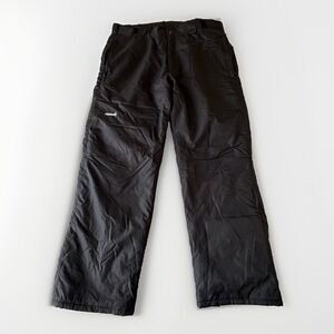 SkiGear Men's Winter Sports Snow Pants Size XS Black Lined Straight Leg Pockets